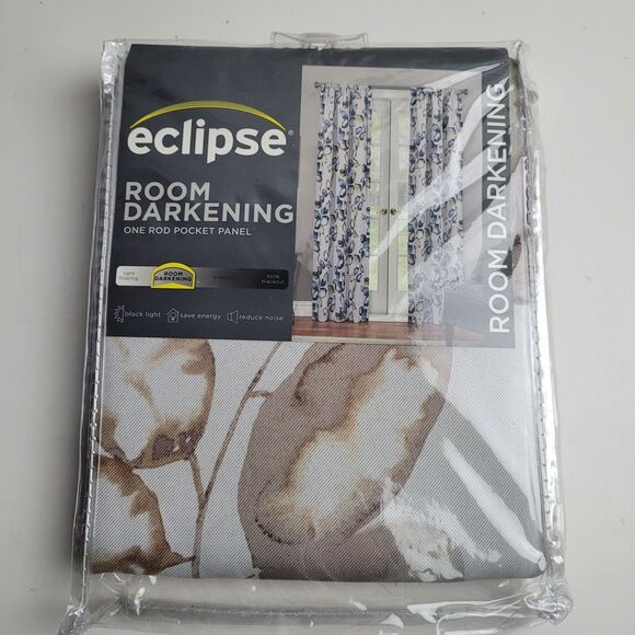 Eclipse Other - NEW Eclipse Paige Thermaweave room-darkening curtain panel 37x63 'Birch' #BT2